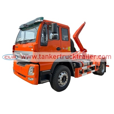 buy HOWO 4x2 5CBM 8CBM 220HP Hook Lift Garbage Truck with Hydraulic Loading System online manufacture