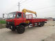 Stable Dongfeng 6x4 10 Ton Crane Truck / 3 Axle Truck For Construction Materials supplier
