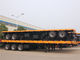 Container Loading 4 Axle Semi Trailer , 50 Tons 60 Ton 45 Ft / 40 Foot Flatbed Trailer supplier