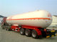 Heavy Duty 3 Axle Semi Trailer / 50000 L LPG Tank Semi Trailer 50M3 56000 L 25 tons supplier