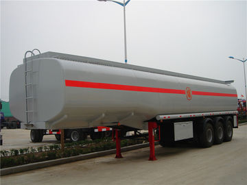 Oil Tanker Truck Trailer 3 Axle 45000 L 50M3 50cbm Carbon Steel Fuel Tanker Semi Trailer supplier