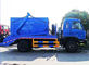 2 Axles 8 - 10cbm Waste Compactor Truck , 6 Wheels Garbage Collection Truck supplier