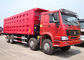 HOWO 8x4 Heavy Duty Dump Trailers , 30 ton 40 Ton 12 Wheeler Dump Truck supplier