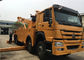 SINOTRUK HOWO Heavy Duty Tow Truck , 12 Wheels 50 Ton 360 Degree Rotator Tow Truck supplier