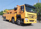 HOWO 12 Wheeler 50 Ton Tow Truck , 360 Degree Rotating Flatbed Tow Truck supplier