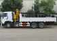 Sinotruk HOWO A7 6x4 Truck Mounted Crane 25 Tons Cargo Mounted Straight Arm Crane supplier