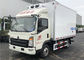 HOWO 4x2 Refrigerated Box Truck Fiberglass Inner , 3 Tons Refrigerator Freezer Truck supplier