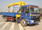 China Sino Truck FOTON  4x2 Truck Mounted Crane 8 Tons Cargo Mounted Straight Arm XCMG Crane supplier