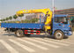 China Sino Truck FOTON  4x2 Truck Mounted Crane 8 Tons Cargo Mounted Straight Arm XCMG Crane supplier