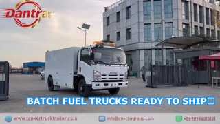 Batch Mobile Fuel Delivery Trucks Ready for Shipment | Isuzu 6000L Fuel Trucks Export